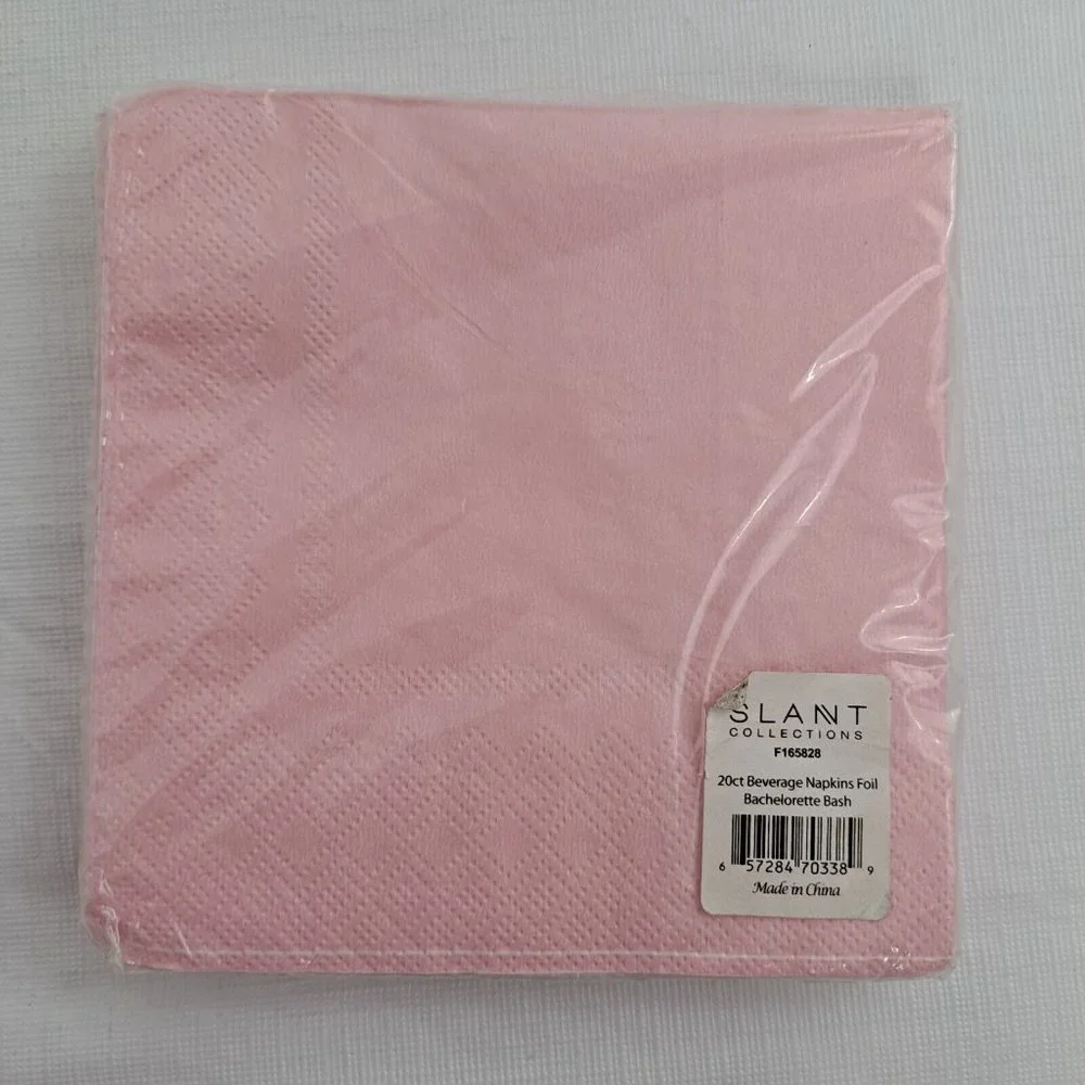 Bachelorette Bash Party Napkins Pink Gold 20 Piece